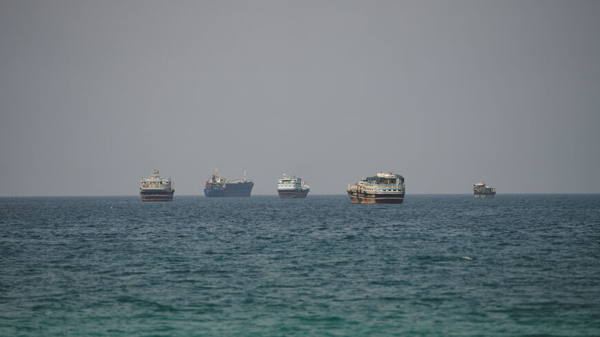 Vessels at the Strait of Hormuz, as seen from Musandam, Oman, September 6, 2026. REUTERS/Stringer/File Photo