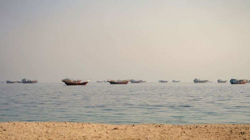 Vessels at the Strait of Hormuz, as seen from Musandam