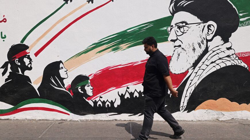 mural of Iran's slain supreme leader Ayatollah Ali Khamenei