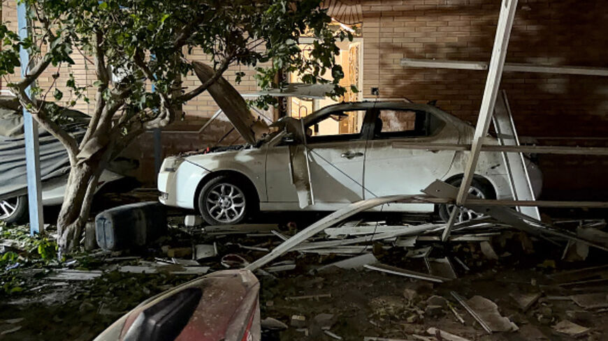  Destroyed vehicle is pictured at the site of an overnight strike in Kuhestak, Sirik County, in Iran's southern Hormozgan province on September 2, 2026. (Masoud Mohamadi / TASNIM NEWS / AFP via Getty Images) 