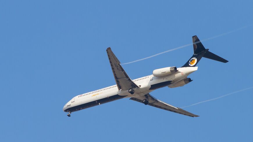 A Caspian Airlines McDonnell Douglas MD-83 lands at Sabiha Gokcen Airport in Istanbul, Turkey, on Aug. 17, 2014.