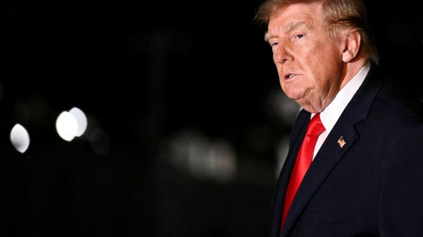 US President Donald Trump returns to the White House in Washington