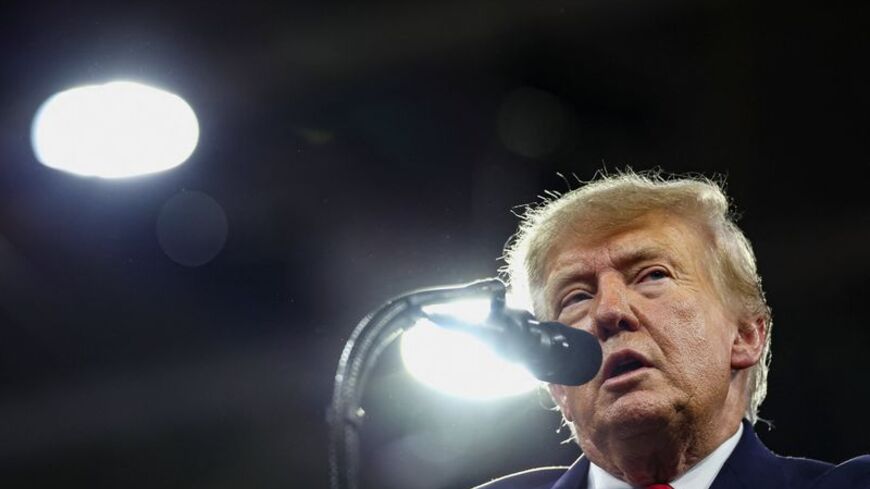 US President Trump visits Fort Myers, FL, to attend a rally
