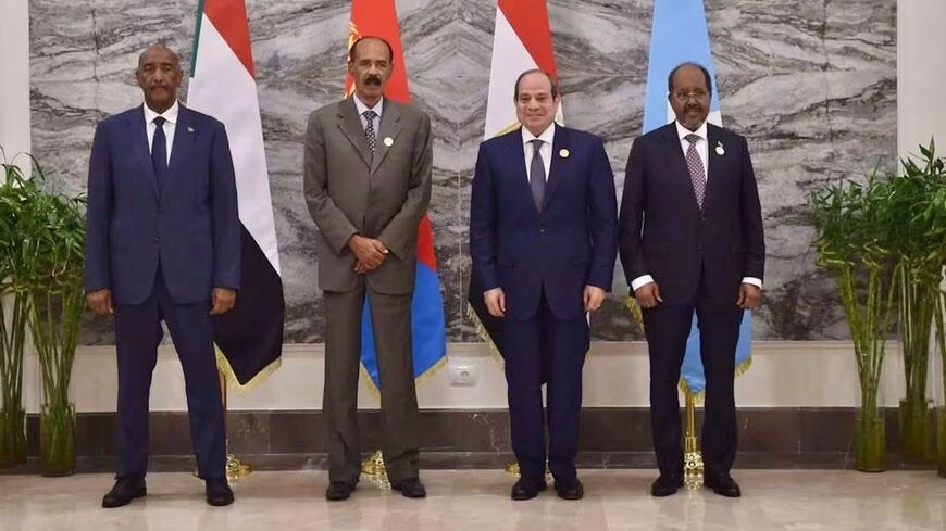 A quadrilateral summit was held on Oct. 4, 2026, attended by Egyptian President Abdel Fattah al‑Sisi, Eritrea President Isaias Afwerki, President of Somalia Hassan Sheikh Mohamud, and Chairman of the Transitional Sovereignty Council of Sudan Gen. Abdel Fattah al‑Burhan, in New El Alamein City, Egypt.