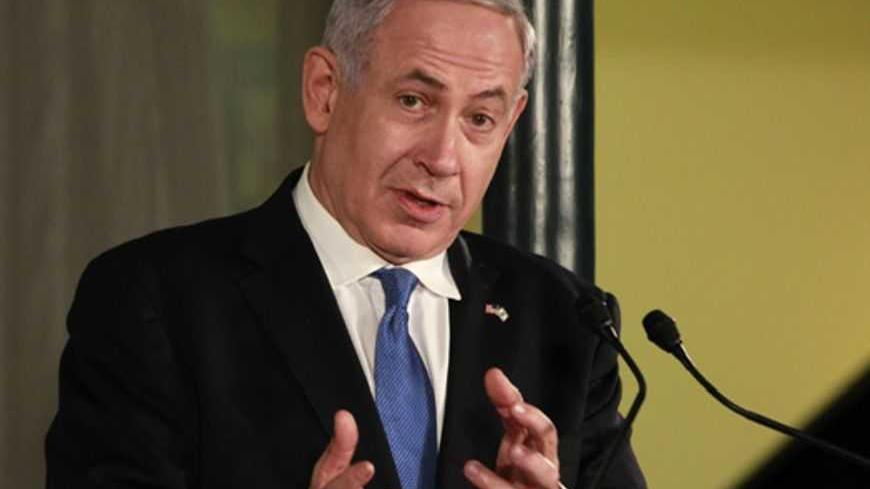 Israel's Prime Minister Benjamin Netanyahu speaks during a news conference with U.S. President Barack Obama in Jerusalem, March 20, 2013. Obama said at the start of his first official visit to Israel on Wednesday that the U.S. commitment to the security of the Jewish state was rock solid and that peace must come to the Holy Land.   REUTERS/Jason Reed   (JERUSALEM - Tags: POLITICS) - RTR3F8S7