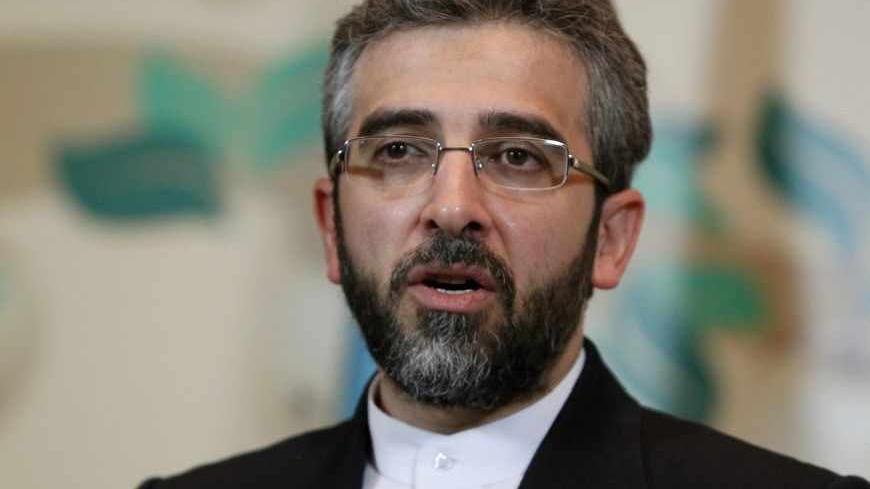 Iran's deputy negotiator Ali Bagheri speaks during a news conference in Almaty April 5, 2013. World powers and Iran still appeared far apart on Friday in negotiations on Tehran's nuclear programme that were aimed at calming tensions which could boil over into war. REUTERS/Shamil Zhumatov (KAZAKHSTAN  - Tags: POLITICS) - RTXY9LR