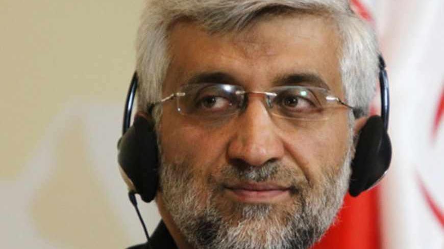 Iran's chief negotiator Saeed Jalili attends a news conference after the talks on Iran's nuclear programme in Almaty, April 6, 2013. World powers and Iran remained far apart after ending two days of intensive talks on Tehran's nuclear programme on Saturday, the European Union's foreign policy chief said, prolonging a stand-off that risks spiralling into a new Middle East war. REUTERS/Shamil Zhumatov (KAZAKHSTAN - Tags: POLITICS ENERGY HEADSHOT) - RTXYAP2