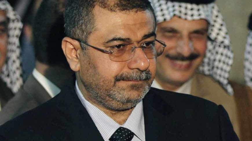 Former Iraqi premier and head of the secular Iraqiya coalition, Iyad Allawi (R) holds a joint news conference with Qusay al Suhail, a top figure of the al-Sadr block (L) in Baghdad, August 17, 2010. Allawi said on Tuesday his Sunni-backed Iraqiya alliance would intensify talks with an anti-American Shi'ite movement to try to break a political stalemate. Iraq has been in a political deadlock since a March 7 election which produced no outright winner, raising tensions ahead of an end to U.S. combat operations