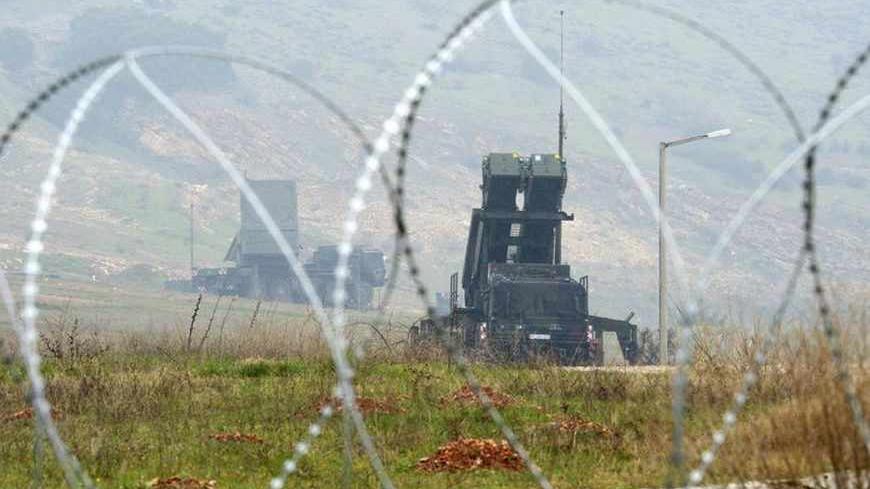 Patriot missile batteries are pictured at their positions near the city of Kahramanmaras, February 23, 2013. Germany's defence minister inspected Patriot missile batteries close to the Syria-Turkey border on Saturday and said they delivered a "clear warning" to Damascus that NATO would not tolerate missiles being fired into Turkey. Thomas de Maiziere and his Dutch counterpart Jeanine Hennis-Plasschaert travelled to the Turkish cities of Adana and Kahramanmaras to inspect the batteries provided by their coun