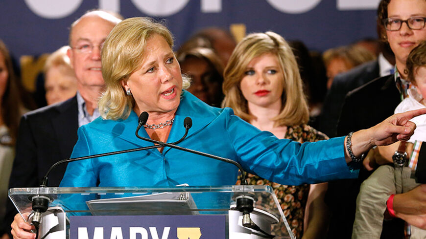 Democrat Mary Landrieu makes a speech after the results of the midterm elections in Louisiana, New Orleans, November 4, 2014. REUTERS/Jonathan Bachman (UNITED STATES - Tags: POLITICS ELECTIONS) - RTR4CV6X