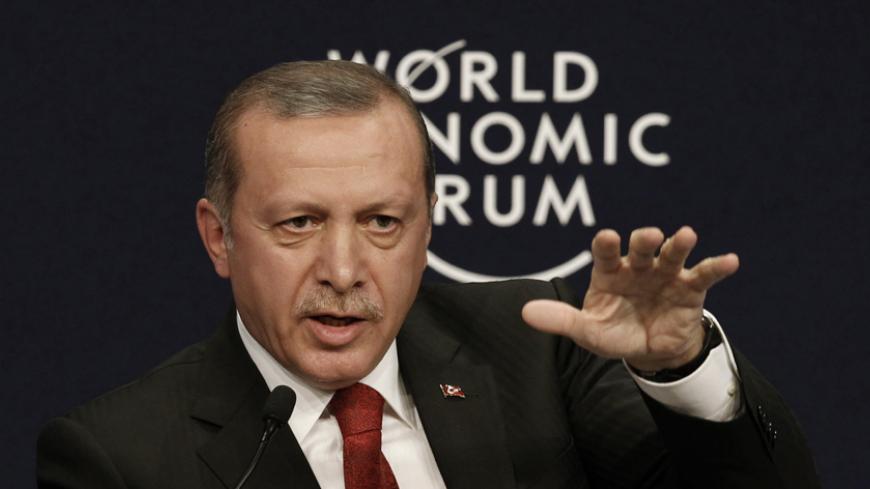 Turkey's President Tayyip Erdogan speaks during the World Economic Forum Special Meeting on Unlocking Resources for Regional Development in Istanbul September 28, 2014. REUTERS/Osman Orsal (TURKEY - Tags: POLITICS BUSINESS) - RTR481R0
