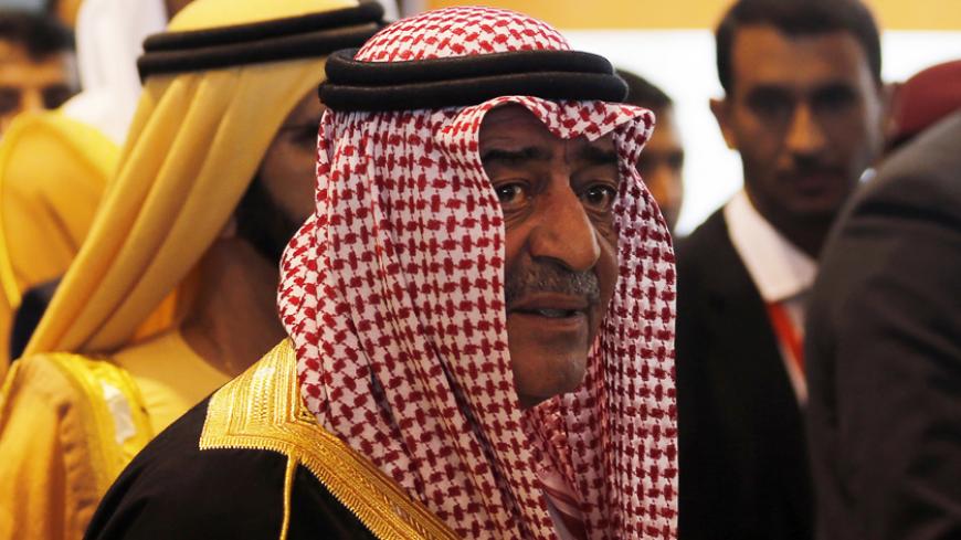 Saudi Crown Prince Muqrin bin Abdul-Aziz (R) arrives for the opening of the Egypt Economic Development Conference (EEDC) in Sharm el-Sheikh, in the South Sinai governorate, about 550 km (342 miles) south of Cairo, March 13, 2015. Egypt expects to sign agreements worth up to $20 billion at the weekend investment summit in the Red Sea resort of Sharm el-Sheikh, its investment minister said on Friday. REUTERS/Amr Abdallah Dalsh (EGYPT - Tags: POLITICS BUSINESS ROYALS) - RTR4T975