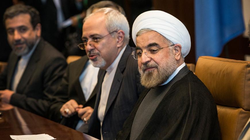 NEW YORK, NY - SEPTEMBER 26: Iranian President Hassan Rouhani meets with United Nations Secretary General Ban Ki-moon (not seen) on the sidelines of the United Nations General Assembly on September 26, 2013 in New York City. While their have been talks of diplomatic relations between Iran and the United states restarting, Rouhani turned down an opportunity to meet with U.S. President Barack Obama earlier in the week. (Photo by Andrew Burton/Getty Images)