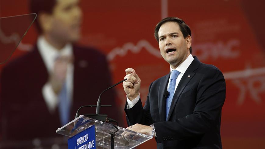 Florida Senator Marco Rubio speaks at the Conservative Political Action Conference (CPAC) at National Harbor in Maryland February 27, 2015. REUTERS/Kevin Lamarque (UNITED STATES - Tags: POLITICS) - RTR4RFDP