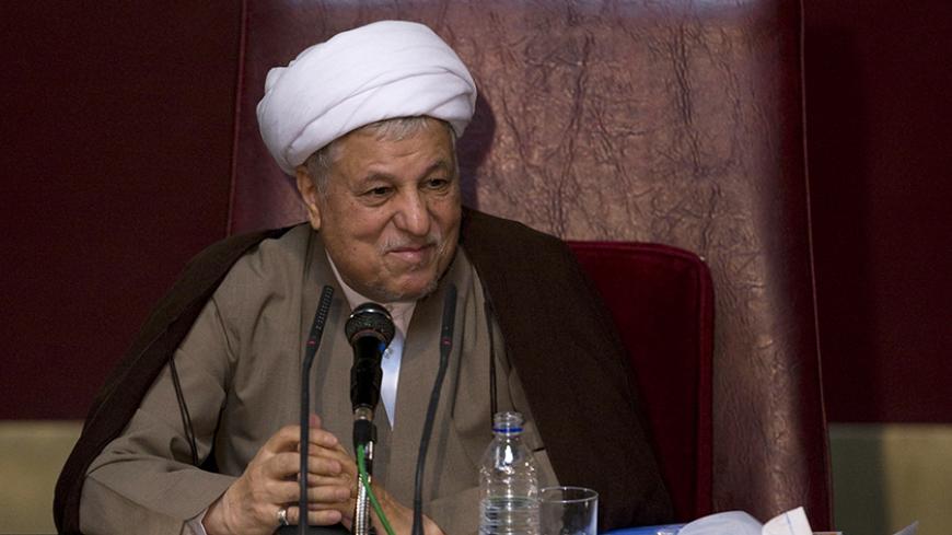 EDITORS' NOTE:  Reuters and other foreign media are subject to Iranian restrictions on their  ability to film or take pictures in Tehran.†

Akbar Hashemi Rafsanjani, Chairman of the Assembly of Experts, delivers the opening speech during the biannual meeting of the assembly in Tehran September 22, 2009. REUTERS/Caren Firouz  (IRAN POLITICS) - RTR284SA