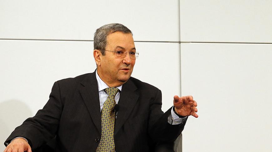 Israeli Defence Minister Ehud Barak gestures during the 49th Conference on Security Policy in Munich February 3, 2013. Senior politicians along with the leader of the Syrian opposition are in Munich providing a rare opportunity for talks to revive efforts to end the civil war in Syria. REUTERS/Michael Dalder(GERMANY - Tags: MILITARY POLITICS) - RTR3DAJM