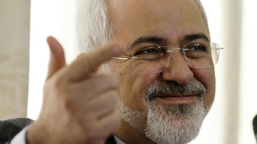 Iranian Foreign Minister Mohammad Javad Zarif speaks at a news conference during a visit in Tunis September 1, 2015. REUTERS/Anis Mili - RTX1QJXN