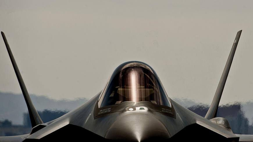 The fourth U.S. Air Force F-35A Lightning II aircraft arrives at the 422nd Test and Evaluation Squadron at Nellis Air Force Base, Nevada in this April 24, 2013 photo released on May 8, 2013. Picture taken April 24, 2013.   Daniel Hughes/U.S. Air Force/Handout via Reuters  (UNITED STATES - Tags: MILITARY TRANSPORT) ATTENTION EDITORS - FOR EDITORIAL USE ONLY. NOT FOR SALE FOR MARKETING OR ADVERTISING CAMPAIGNS. THIS IMAGE HAS BEEN SUPPLIED BY A THIRD PARTY. IT IS DISTRIBUTED, EXACTLY AS RECEIVED BY REUTERS, A
