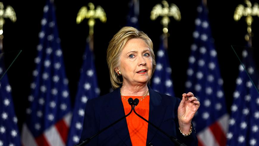U.S. Democratic presidential candidate Hillary Clinton speaks on national security in San Diego, California, United States, June 2, 2016. REUTERS/Mike Blake  - RTX2FF04