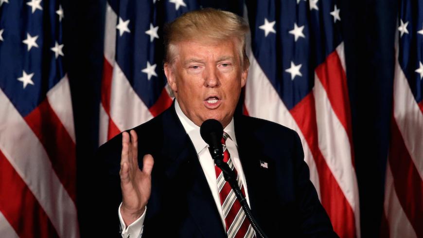 Republican presidential nominee Donald Trump speaks at the Union League of Philadelphia in Philadelphia, Pennsylvania, U.S. September 7, 2016.  REUTERS/Mike Segar - RTX2OJ0H