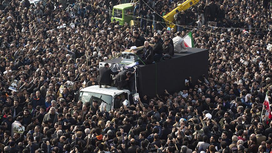 TEHRAN, IRAN - JANUARY 10:   Mourners attend the funeral of former Iranian President Akbar Hashemi Rafsanjanii, January 10, 2017 in Tehran, Iran. Rafsanjani, who was 82, was a pivotal figure in the foundation of the Islamic republic in 1979, served as president from 1989 to 1997. After a long career in the ruling elite, where his moderate views were not always welcome, his cunning guided him through revolution, war and the country's turbulent politics. (Photo by Majid Saeedi/Getty Images)