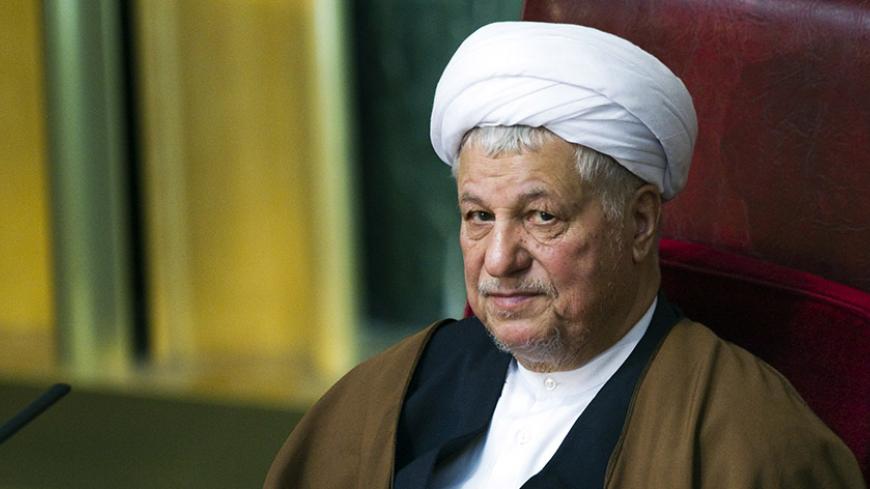 EDITORS' NOTE: Reuters and other foreign media are subject to Iranian restrictions on leaving the office to report, film or take pictures in Tehran.

Former Iranian president Akbar Hashemi Rafsanjani attends Iran's Assembly of Experts' biannual meeting in Tehran March 8, 2011. Rafsanjani lost his position on Tuesday as head of an important state clerical body after hardliners criticised him for being too close to the reformist opposition.   REUTERS/Raheb Homavandi (IRAN - Tags: POLITICS) - RTR2JLGP