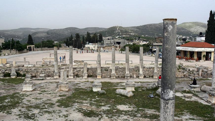 TO GO WITH AFP STORY BY MAJIDA AL-BATSH
A general view of the ancient Roman ruins in the northern Palestinian West Bank village of Sebastia, 12 kms northwest of Nablus, on May 5, 2011. Sebastia is home to a number of important archaeological sites from six successive cultures dating back 10,000 years: Canaanite, Israelite, Hellenistic, Herodian, Roman and Byzantine. AFP PHOTO/JAAFAR ASHTIYEH (Photo credit should read JAAFAR ASHTIYEH/AFP/Getty Images)