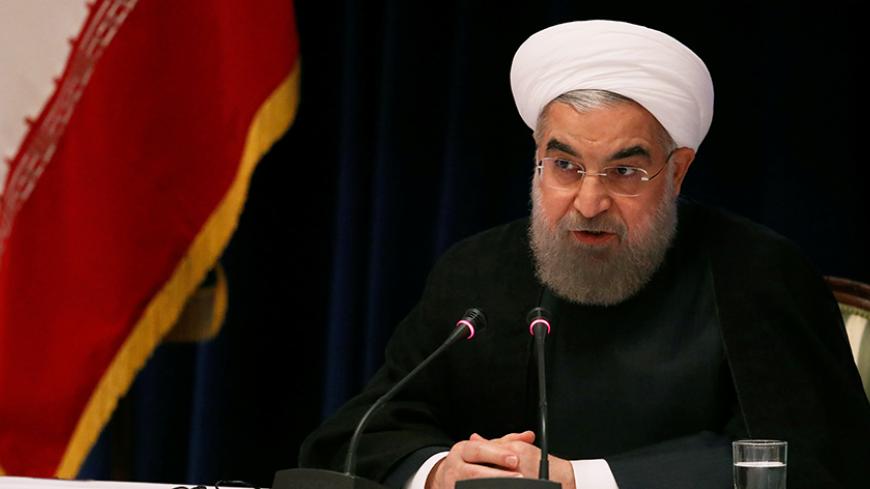 Iranian President Hassan Rouhani speaks at a news conference near the United Nations General Assembly in the Manhattan borough of New York, U.S., September 22, 2016. REUTERS/Lucas Jackson  - RTSP0SP