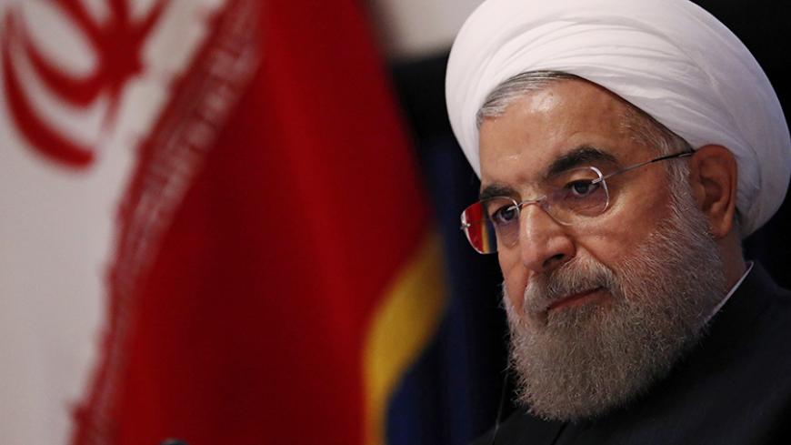 Iranian president Hassan Rouhani takes part in a press conference near the United Nations General Assembly in the Manhattan borough of New York, U.S., September 22, 2016. REUTERS/Lucas Jackson  - RTSP0V5