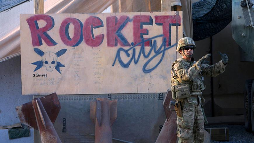An American soldier is seen at the U.S. army base in Qayyara, south of Mosul October 25, 2016. REUTERS/Alaa Al-Marjani - RTX2QEMR