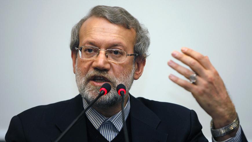 Iran's parliament speaker Ali Larijani holds a news conference in Istanbul January 22, 2015.  REUTERS/Osman Orsal (TURKEY - Tags: POLITICS HEADSHOT) - RTR4MHD3