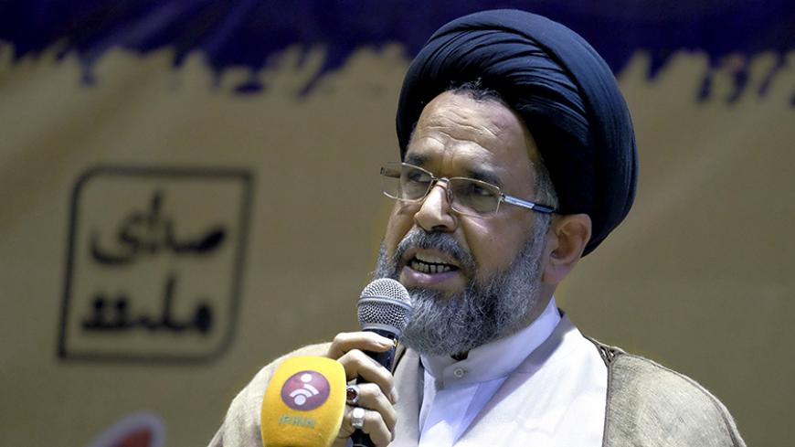 Iran's Minister of Intelligence Mahmoud Alavi, a candidate for upcoming vote on the Assembly of Experts, speaks during a campaign gathering of candidates mainly close to the reformist camp, in Tehran February 23, 2016.  REUTERS/Raheb Homavandi/TIMA  ATTENTION EDITORS - THIS IMAGE WAS PROVIDED BY A THIRD PARTY. FOR EDITORIAL USE ONLY.   - RTX287BE