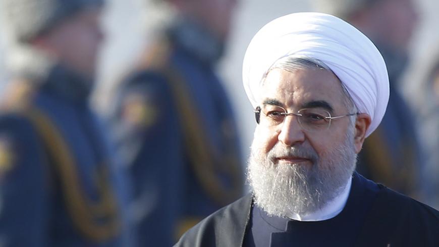 Iranian President Hassan Rouhani inspects the honour guard during a welcoming ceremony upon his arrival at Vnukovo International Airport in Moscow, Russia March 27, 2017. REUTERS/Maxim Shemetov - RTX32XMI