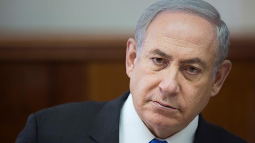 Israeli Prime Minister Benjamin Netanyahu chairs a weekly cabinet meeting in Jerusalem May 7, 2017. REUTERS/Oded Balilty/Pool - RTS15HS9
