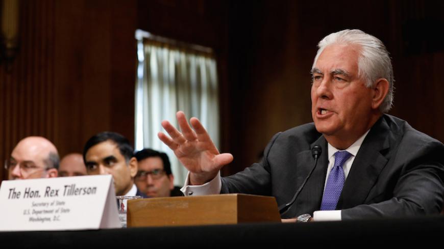 U.S. Secretary of State Rex Tillerson testifies before the Senate Foreign Relations Committee on Capitol Hill in Washington, D.C., U.S., June 13, 2017. REUTERS/Aaron P. Bernstein - RTS16WM2
