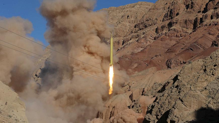 A ballistic missile is launched and tested in an undisclosed location, Iran, March 9, 2016. REUTERS/Mahmood Hosseini/TIMA   ATTENTION EDITORS - THIS IMAGE WAS PROVIDED BY A THIRD PARTY. REUTERS IS UNABLE TO INDEPENDENTLY VERIFY THE AUTHENTICITY, CONTENT, LOCATION OR DATE OF THIS IMAGE. IT IS DISTRIBUTED EXACTLY AS RECEIVED BY REUTERS, AS A SERVICE TO CLIENTS. FOR EDITORIAL USE ONLY. NOT FOR SALE FOR MARKETING OR ADVERTISING CAMPAIGNS. NO THIRD PARTY SALES. NOT FOR USE BY REUTERS THIRD PARTY DISTRIBUTORS. - 