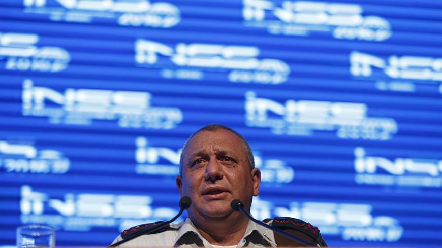 Israel's Chief of Staff Lieutenant General Gadi Eizenkot speaks at the annual Institute for National Security Studies (INSS) conference in Tel Aviv January 18, 2016. REUTERS/Baz Ratner - RTX22X9A