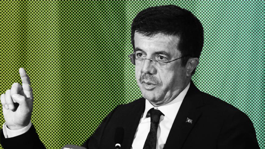 Turkey's Economy Minister Nihat Zeybekci makes a speech in Cologne, Germany, March 5, 2017. REUTERS/Wolfgang Rattay - LR1ED351J96QJ