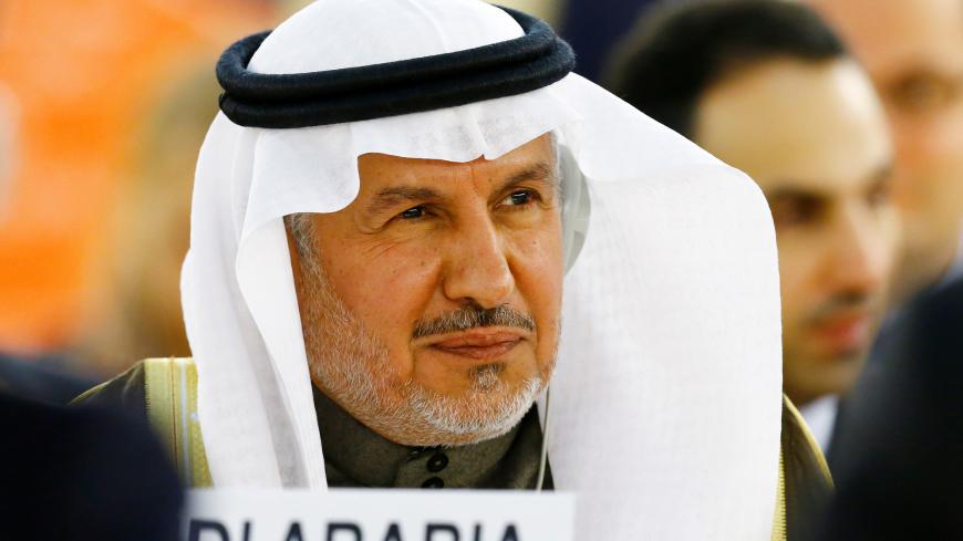 Abdullah al-Rabeeah Head of the Saudi Arabia delegation attends the High-level Pledging Event for the Humanitarian Crisis in Yemen, at the United Nations, in Geneva, Switzerland April 25, 2017. REUTERS/Denis Balibouse - RC1B701C8BC0
