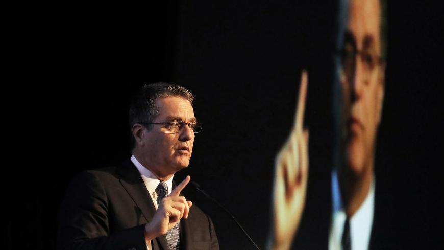 World Trade Organization (WTO) Director-General Roberto Azevedo talks to the audience during the International Poultry and Pork show in Sao Paulo, Brazil August 29, 2017. REUTERS/Nacho Doce - RC1D9C8ECA60