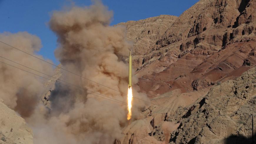 A ballistic missile is launched and tested in an undisclosed location, Iran, March 9, 2016. REUTERS/Mahmood Hosseini/TIMA ATTENTION EDITORS - THIS IMAGE WAS PROVIDED BY A THIRD PARTY. REUTERS IS UNABLE TO INDEPENDENTLY VERIFY THE AUTHENTICITY, CONTENT, LOCATION OR DATE OF THIS IMAGE. IT IS DISTRIBUTED EXACTLY AS RECEIVED BY REUTERS, AS A SERVICE TO CLIENTS. FOR EDITORIAL USE ONLY. NOT FOR SALE FOR MARKETING OR ADVERTISING CAMPAIGNS. NO THIRD PARTY SALES. NOT FOR USE BY REUTERS THIRD PARTY DISTRIBUTORS. -