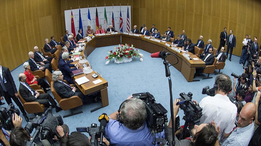 U.S. Secretary of Energy Ernest Moniz, U.S. Secretary of State John Kerry, British Foreign Secretary Philip Hammond, Russian Foreign Minister Sergey Lavrov, German Foreign Minister Frank Walter Steinmeier, French Foreign Minister Laurent Fabius, Chinese Foreign Minister Wang Yi, High Representative of the European Union for Foreign Affairs and Security Policy Federica Mogherini, Iranian Foreign Minister Mohammad Javad Zarif and the head of the Iranian Atomic Energy Organization Ali Akbar Salehi and the Iran