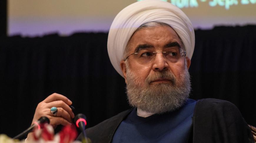 Iran's President Hassan Rouhani delivers remarks at a news conference during the United Nations General Assembly in New York City, U.S. September 20, 2017. REUTERS/Stephanie Keith - RC147D2F0420
