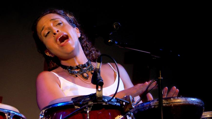 BOLOGNA, ITALY - AUGUST 27:  Israelian musician Noa performs in concert with israeli palestinian singer Mira Awad their concert at Festa Nazionale dell'Unita on August 27, 2014 in Bologna, Italy.  (Photo by Roberto Serra - Iguana Press/Getty Images)