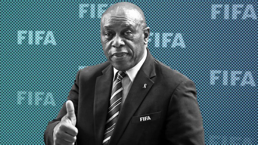 Chairman of the FIFA Monitoring Committee Israel-Palestine Tokyo Sexwale poses for photographers after a meeting of the FIFA Council at the FIFA headquarters in Zurich, Switzerland October 14, 2016. REUTERS/Arnd Wiegmann  - D1AEUGXWSFAA