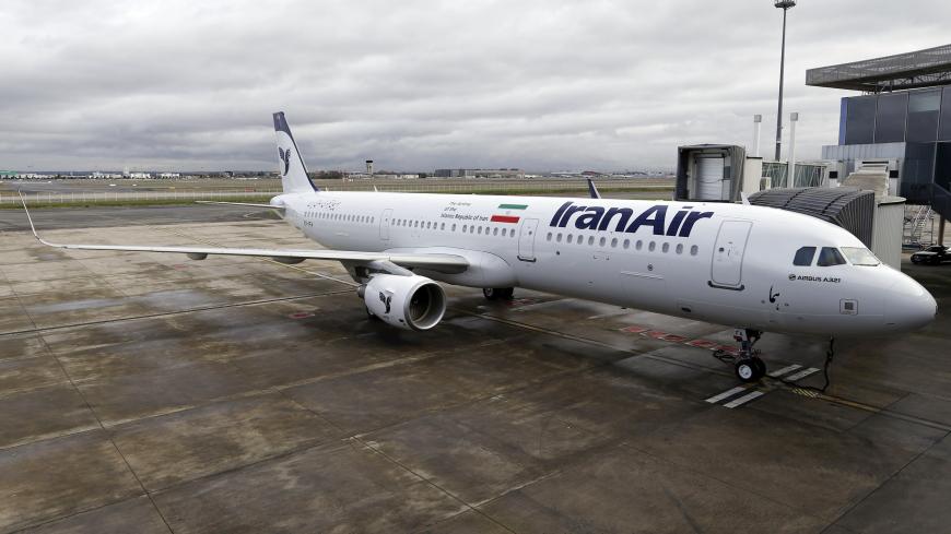 An Airbus A321 painted in IranAir's livery rests on the tarmac as the company takes delivery of the first new Western jet under an international sanctions deal in Colomiers, near Toulouse, France, January 11, 2017. REUTERS/Regis Duvignau - LR1ED1B13U7DL