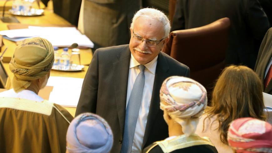 Palestinian National Authority Minister of Foreign Affairs Riyad Al Maliki attends the Arab League foreign ministers emergency meeting on Trump's decision to recognise Jerusalem as the capital of Israel, in Cairo, Egypt December 9, 2017. REUTERS/Mohamed Abd El Ghany - RC1282D2C5B0