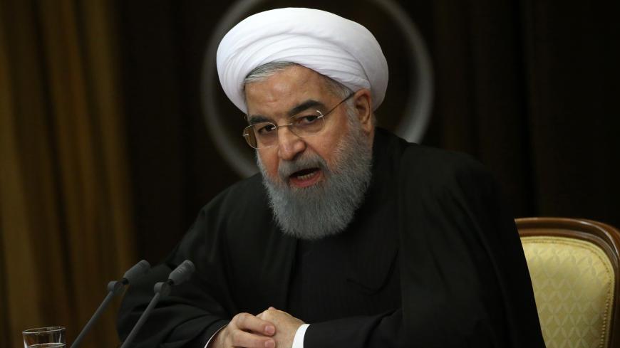 SOCHI, RUSSIA - NOVEMBER, 22 (RUSSIA OUT)  Iranian President Hassan Rouhani speaks during Russian-Iranian-Turkish talks at Black Sea resort of Sochi, Russia, November,22,2017. Presidents of Russia, Turkey and Iran have gathered in Sochi to talk on Syrian war conflict. Photo by Mikhail Svetlov/Getty Images)