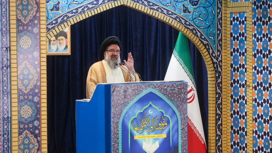 Iranian cleric Ayatollah Seyed Ahmad Khatami delivers a sermon during Friday prayers in Tehran, Iran, May 26, 2017. TIMA via REUTERS            ATTENTION EDITORS - THIS IMAGE WAS PROVIDED BY A THIRD PARTY. FOR EDITORIAL USE ONLY. - RC12C74A0C80