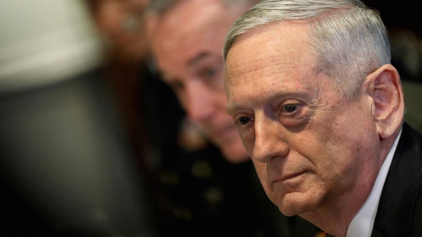 U.S. Defense Secretary James Mattis looks on during a bilateral meeting with South Korean Defense Minister Song Young-Moo at the Pentagon in Arlington, Virginia, U.S., August 30, 2017. REUTERS/Aaron P. Bernstein - RC1F94FFD4B0